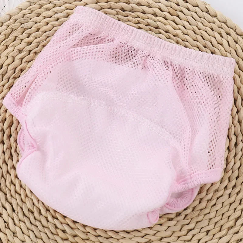 Fraldas reutilizáveis para o bebê recém-nascido, crianças Potty Training Calcinhas, pano de algodão, roupa interior lavável, fraldas ecológicas, calcinha infantil